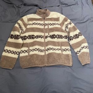 Jcrew Nordic Sherpa fleece jacket